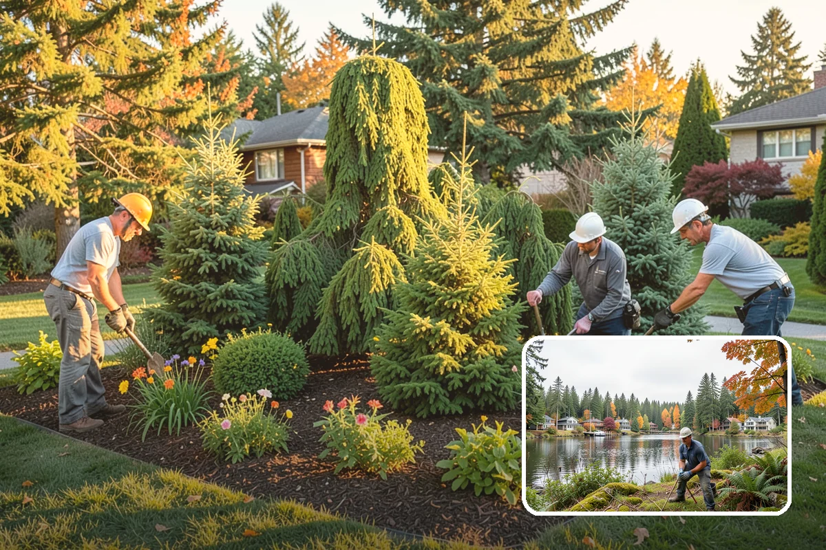Privacy Hedge Planting in La Conner, Skagit County, WA - Year-round privacy from a dense evergreen screen