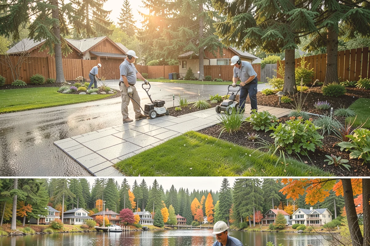 Privacy Hedge Planting in La Conner, Skagit County, WA - Plant hedges in fall or early spring so roots establish during the rainy months before summer heat stresses the young plants.