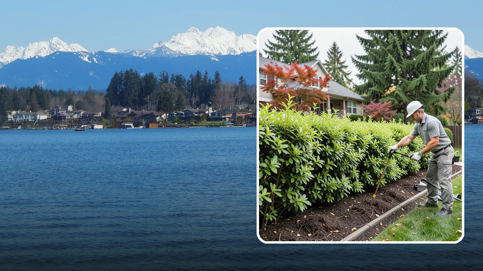 Privacy Hedge Planting in Lake Stevens, Snohomish County, WA - We plant living privacy hedges that create a lush green screen well suited to Northwest yards.
