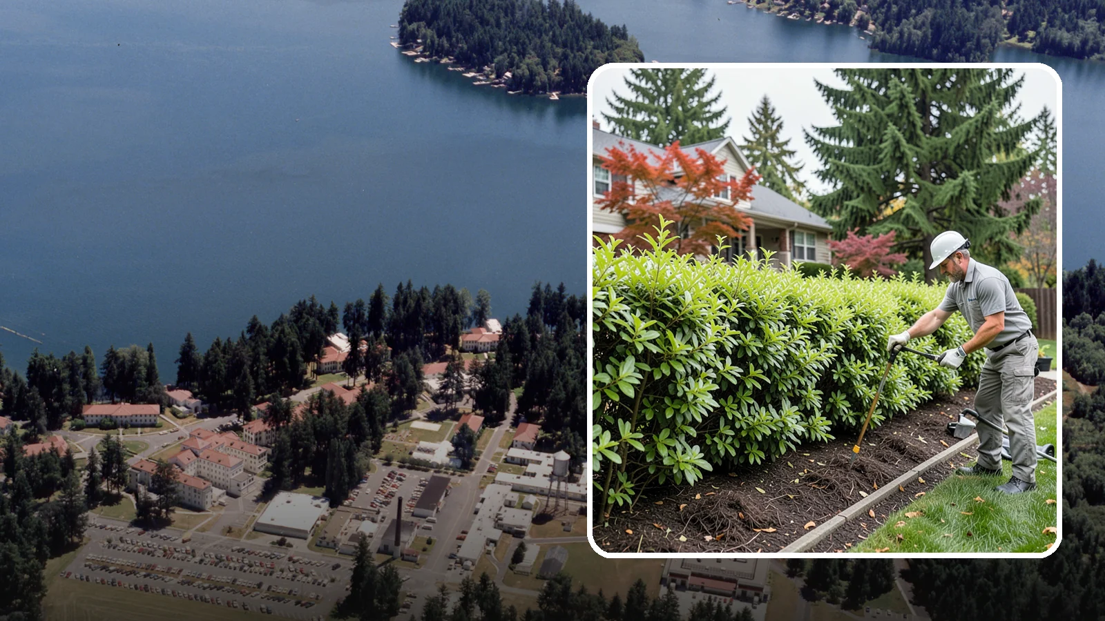 Privacy Hedge Planting in Lakewood, Pierce County, WA - We plant living privacy hedges that create a lush green screen well suited to Northwest yards.