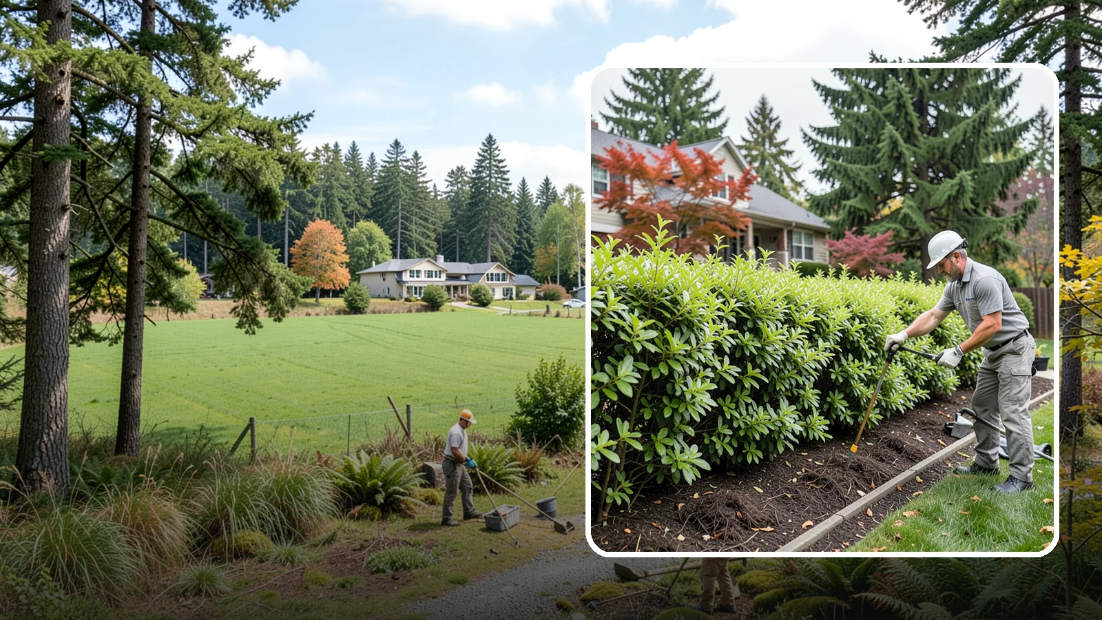 Privacy Hedge Planting in Lyman, Skagit County, WA - We plant living privacy hedges that create a lush green screen well suited to Northwest yards.