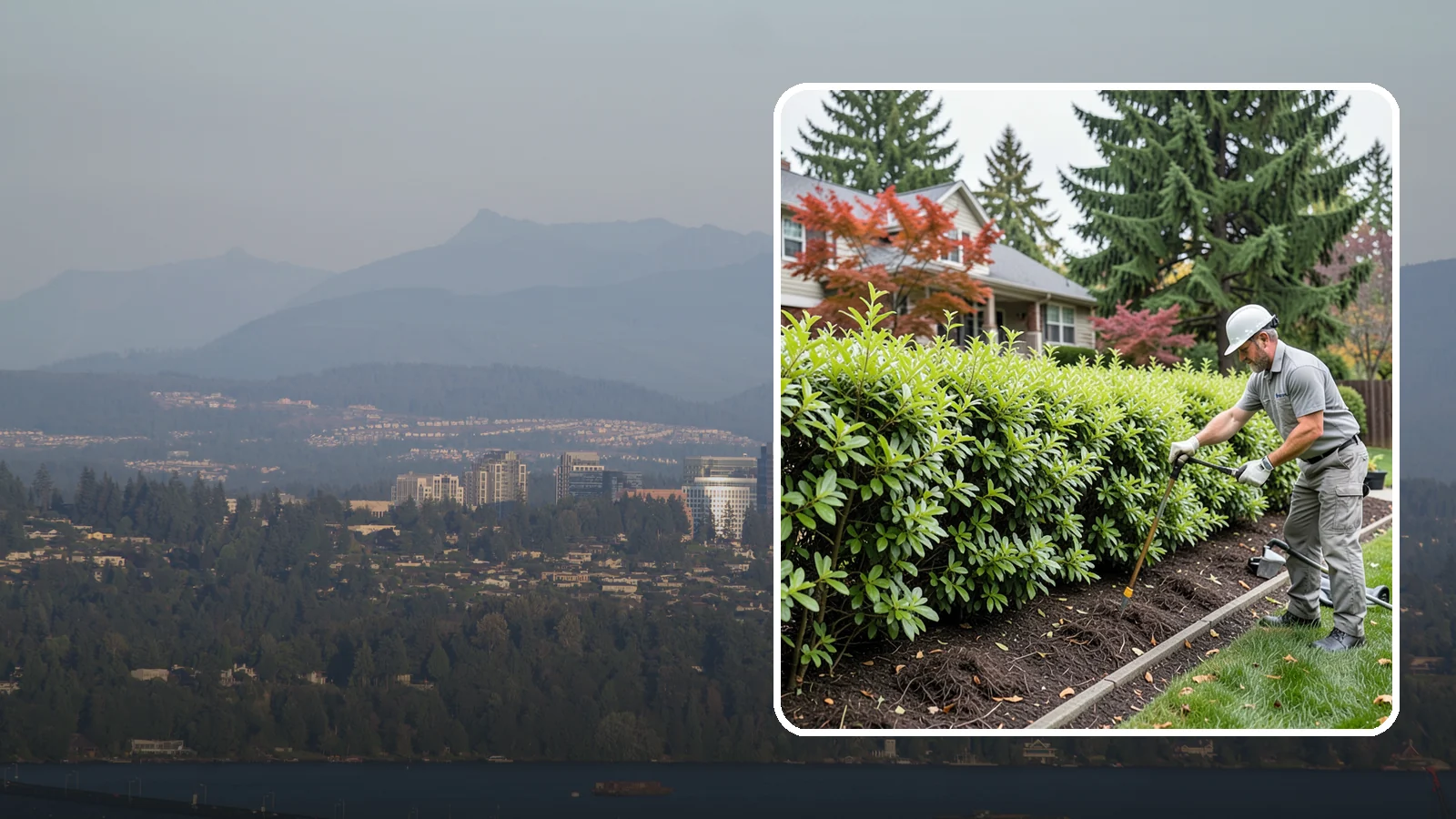 Privacy Hedge Planting in Medina, King County, WA - We plant living privacy hedges that create a lush green screen well suited to Northwest yards.