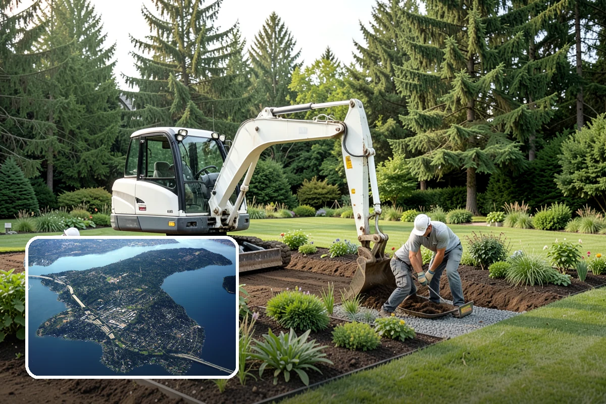 Privacy Hedge Planting in Mercer Island, King County, WA - Year-round privacy from a dense evergreen screen