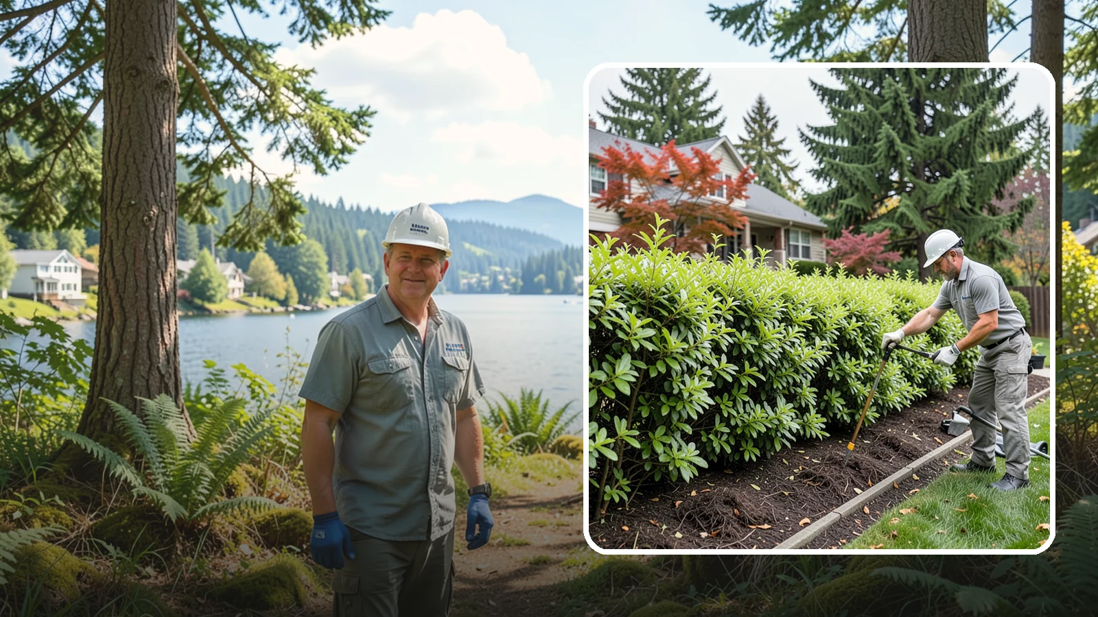 Privacy Hedge Planting in Milton, King County, WA - We plant living privacy hedges that create a lush green screen well suited to Northwest yards.