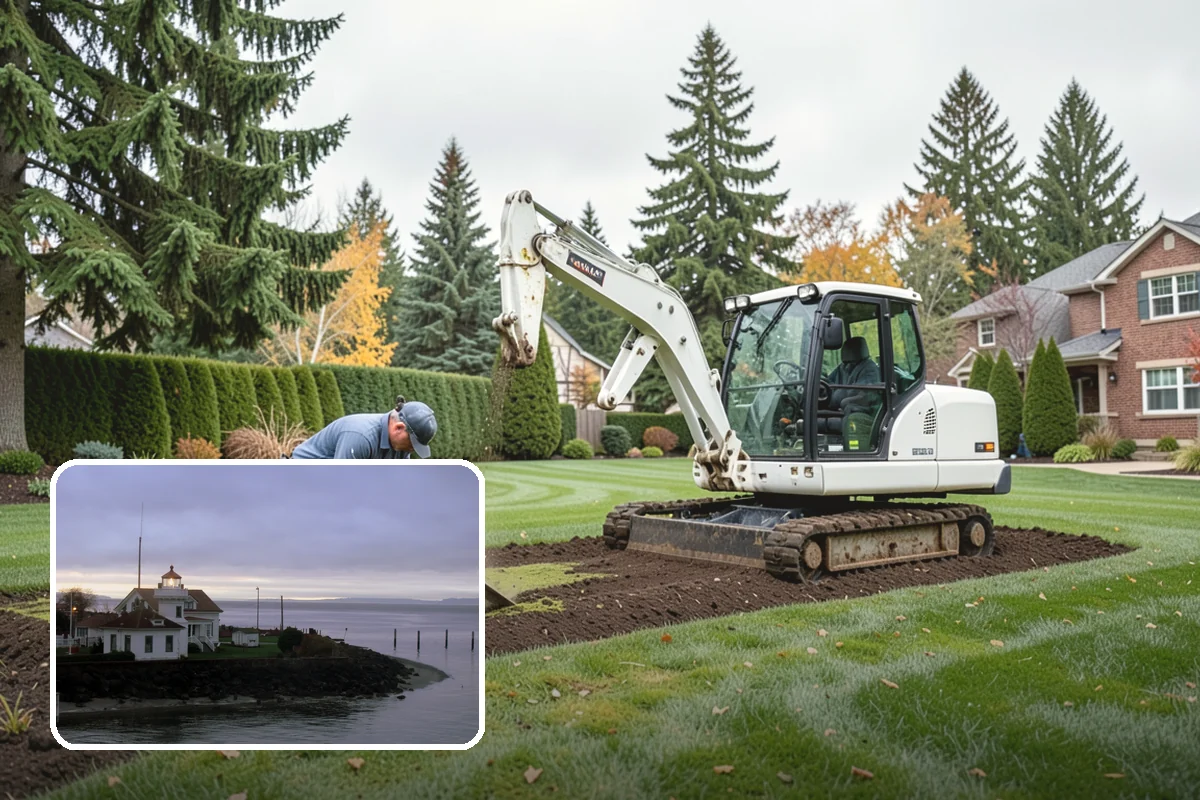 Privacy Hedge Planting in Mukilteo, Snohomish County, WA - Year-round privacy from a dense evergreen screen
