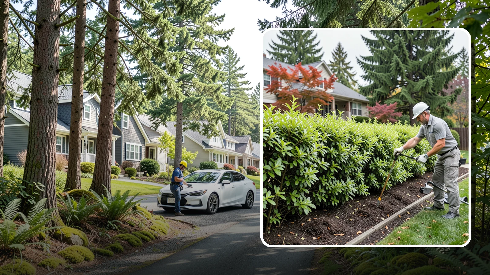 Privacy Hedge Planting in Normandy Park, King County, WA - We plant living privacy hedges that create a lush green screen well suited to Northwest yards.