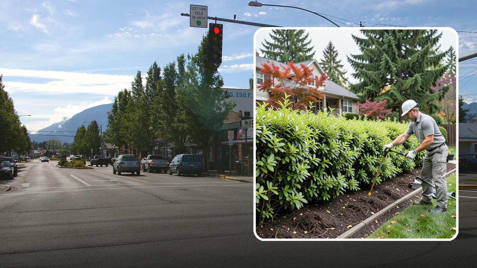 Privacy Hedge Planting in North Bend, King County, WA - We plant living privacy hedges that create a lush green screen well suited to Northwest yards.