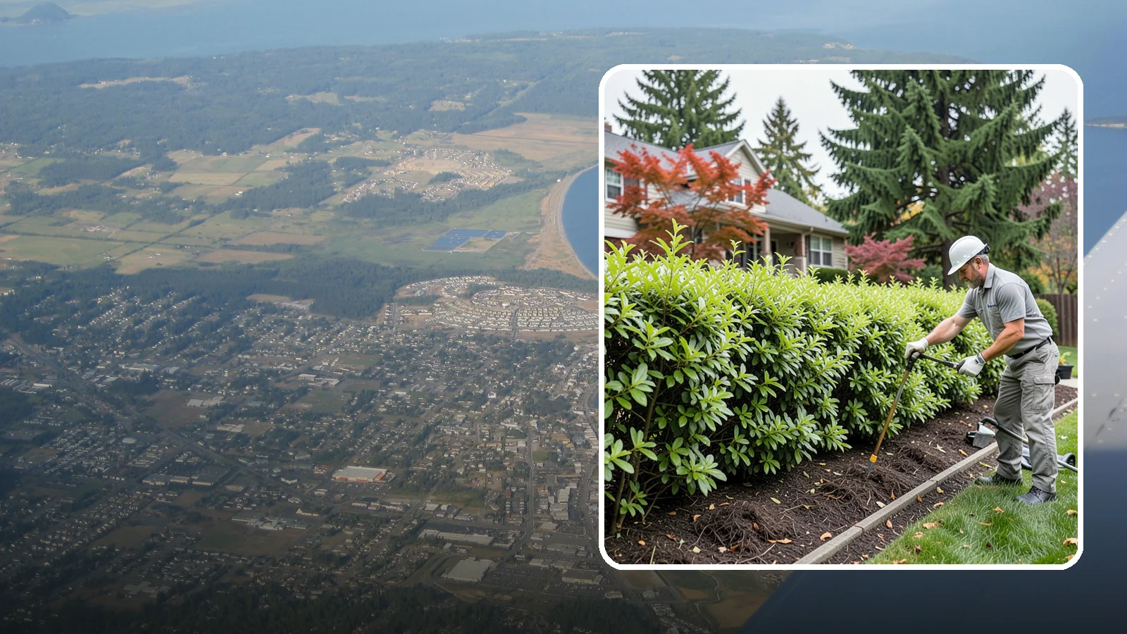 Privacy Hedge Planting in Oak Harbor, Island County, WA - We plant living privacy hedges that create a lush green screen well suited to Northwest yards.