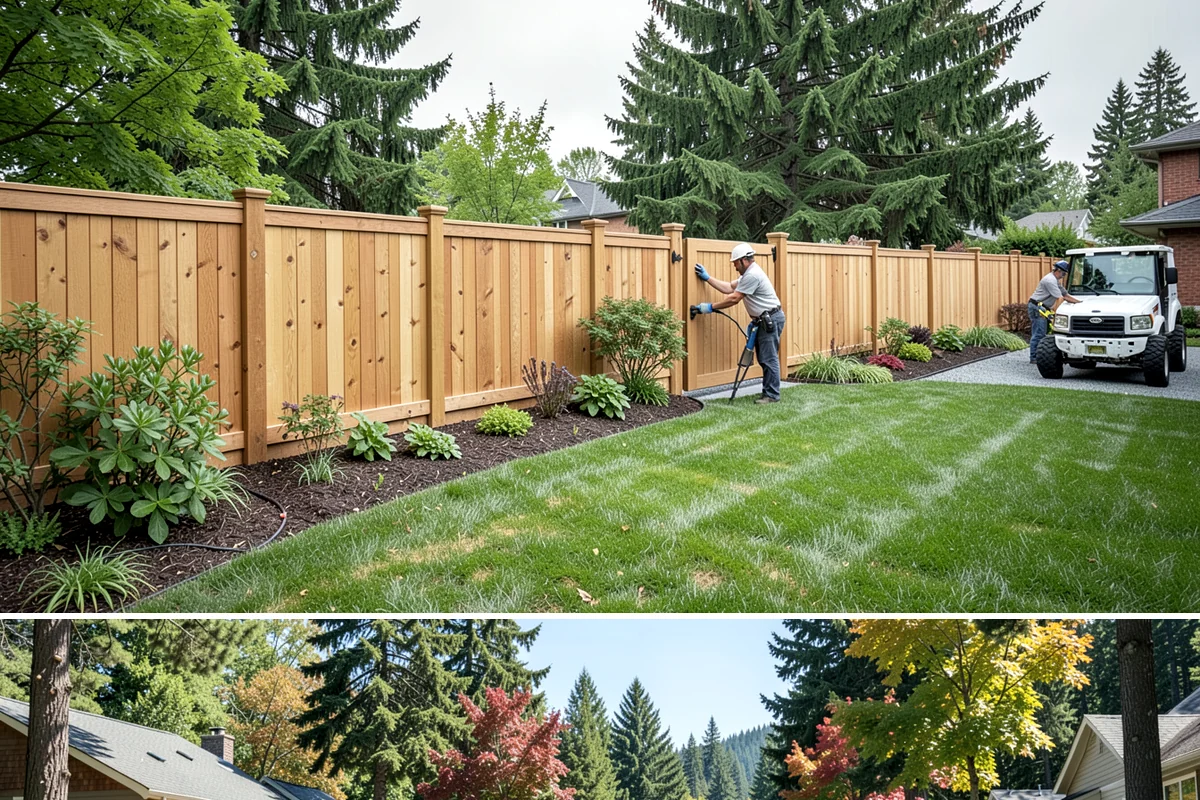 Privacy Hedge Planting in Orting, Pierce County, WA - Plant hedges in fall or early spring so roots establish during the rainy months before summer heat stresses the young plants.