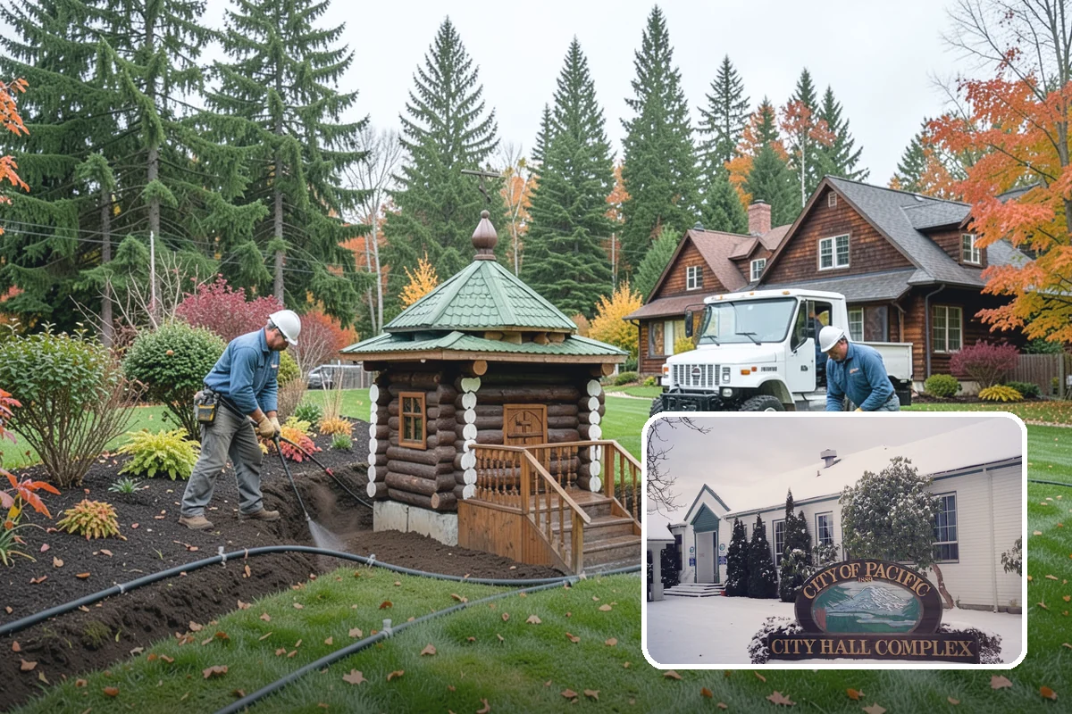 Privacy Hedge Planting in Pacific, King County, WA - Year-round privacy from a dense evergreen screen