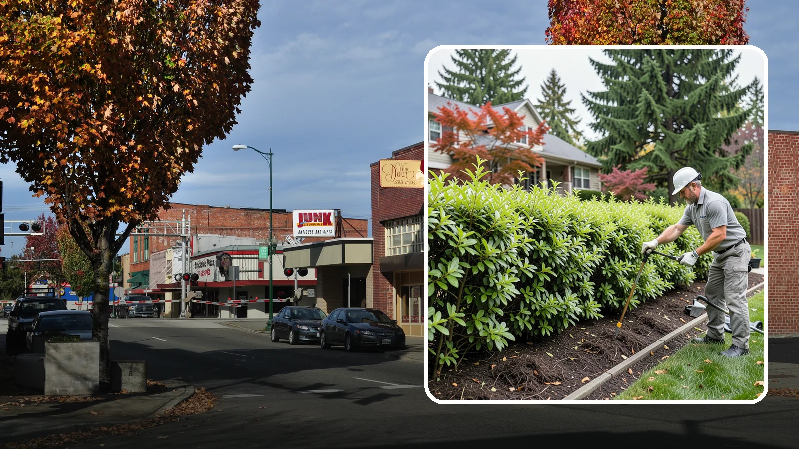 Privacy Hedge Planting in Puyallup, Pierce County, WA - We plant living privacy hedges that create a lush green screen well suited to Northwest yards.
