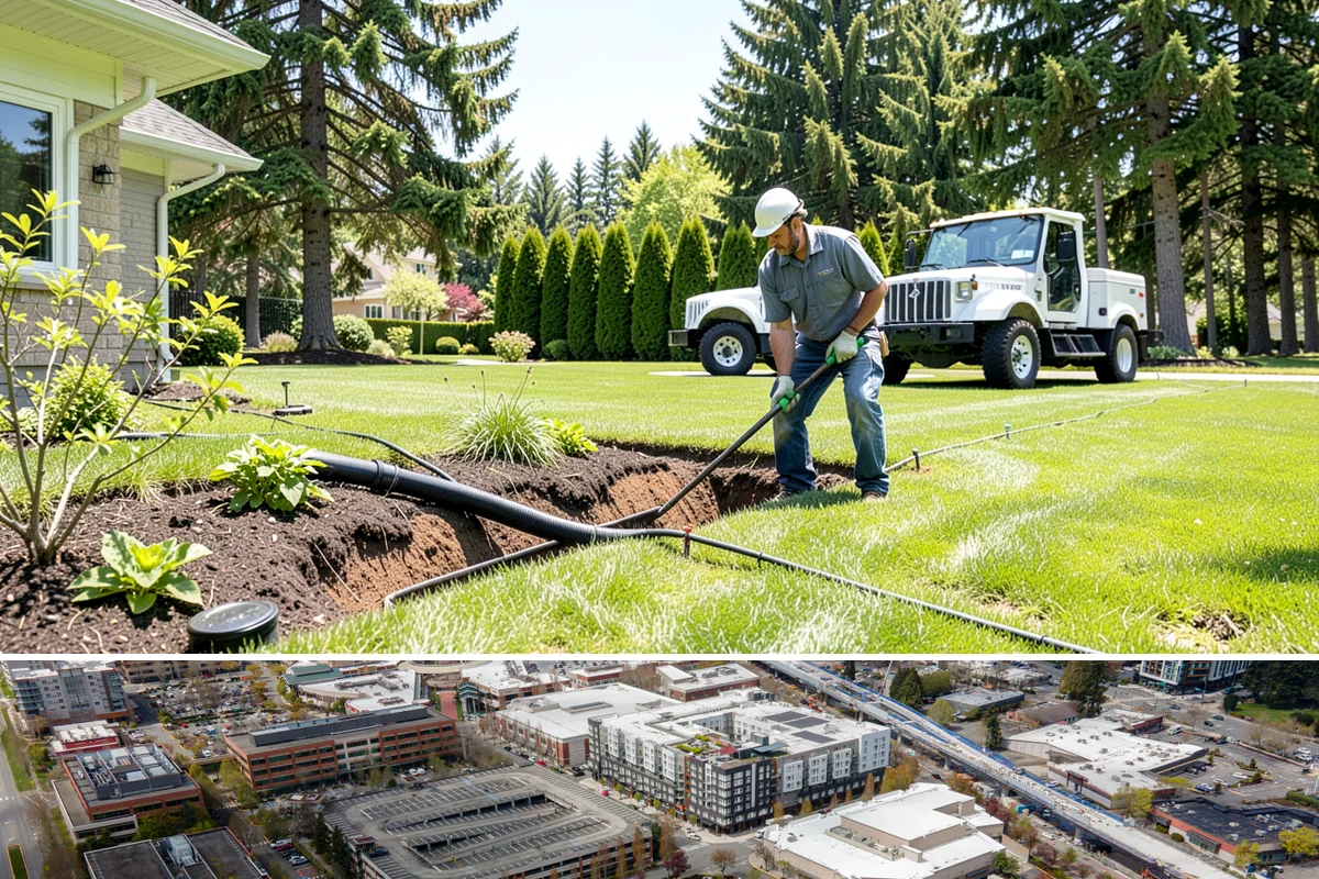 Privacy Hedge Planting in Redmond, King County, WA - Plant hedges in fall or early spring so roots establish during the rainy months before summer heat stresses the young plants.