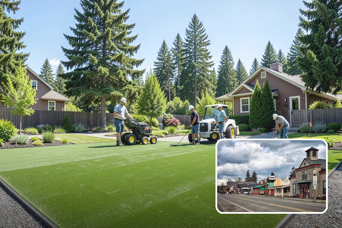 Privacy Hedge Planting in Roy, Pierce County, WA - Year-round privacy from a dense evergreen screen