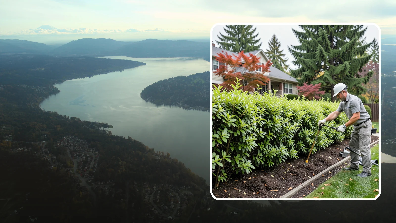 Privacy Hedge Planting in Sammamish, King County, WA - We plant living privacy hedges that create a lush green screen well suited to Northwest yards.