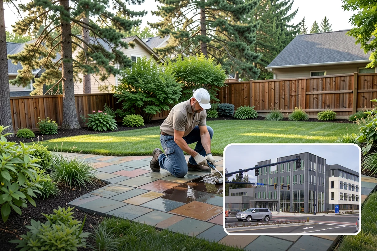 Privacy Hedge Planting in Shoreline, King County, WA - Year-round privacy from a dense evergreen screen