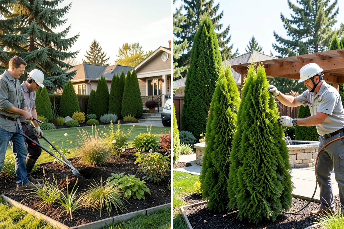 Privacy Hedge Planting in Shoreline, King County, WA - Measure the run and select the right hedge species
