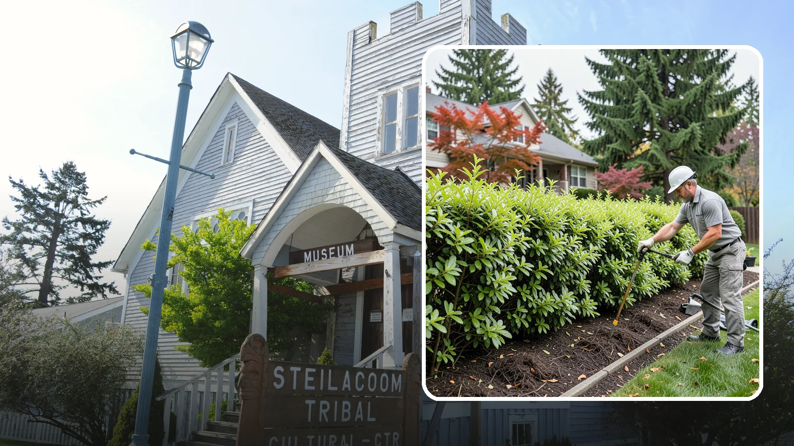 Privacy Hedge Planting in Steilacoom, Pierce County, WA - We plant living privacy hedges that create a lush green screen well suited to Northwest yards.