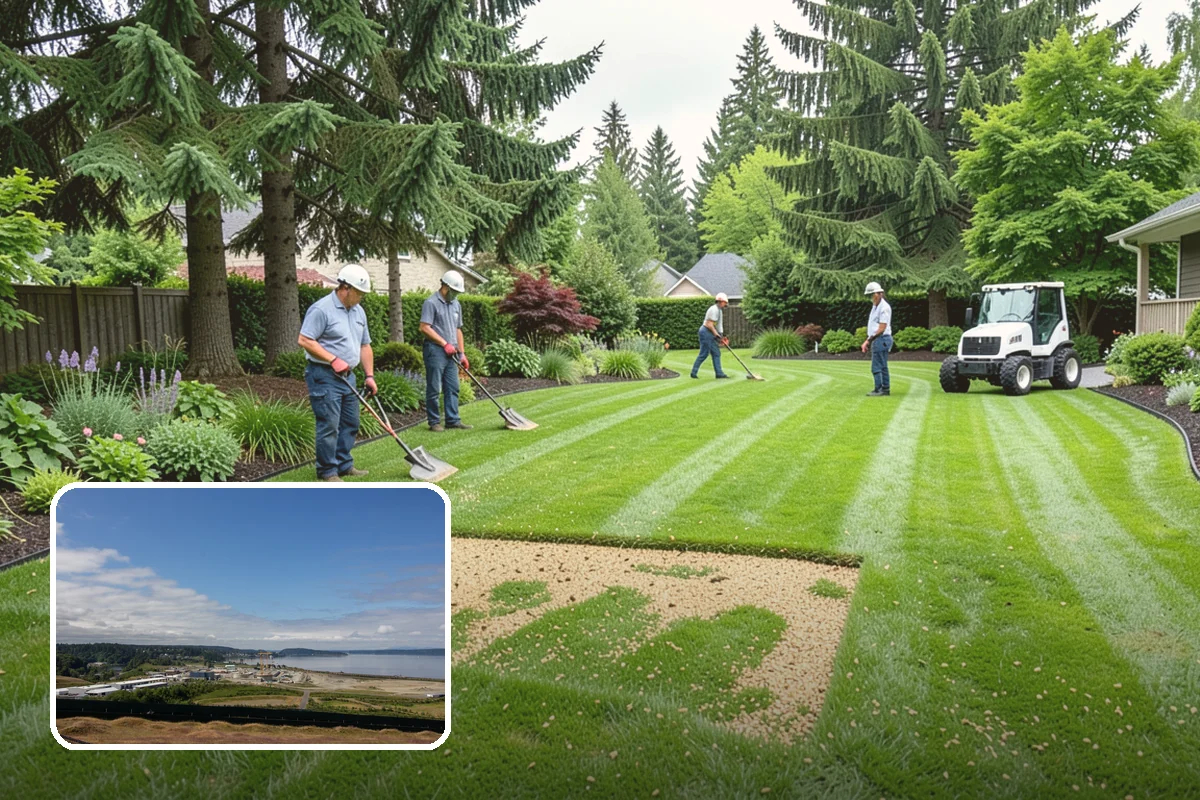 Privacy Hedge Planting in University Place, Pierce County, WA - Year-round privacy from a dense evergreen screen