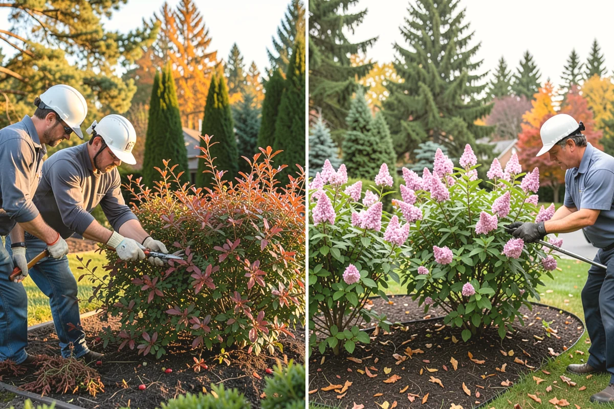 Privet Hedge Trimming in Anacortes, Skagit County, WA - Set string lines or reference the existing formal shape