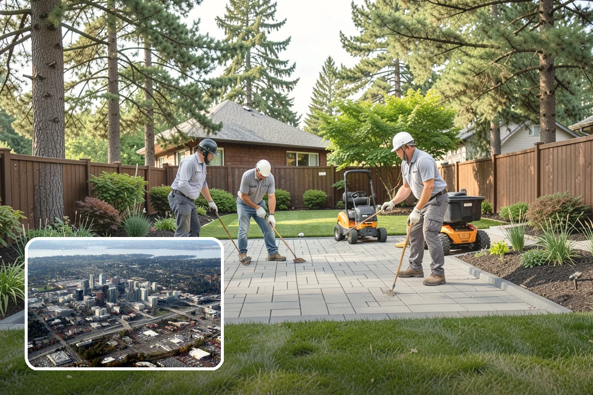 Privet Hedge Trimming in Bellevue, King County, WA - Delivers crisp, formal geometric lines