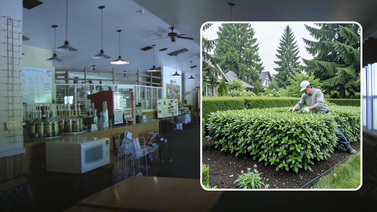Privet Hedge Trimming in Black Diamond, King County, WA - Frequent, formal privet hedge trimming that maintains the crisp, geometric lines this classic fast-growing screen is known for.