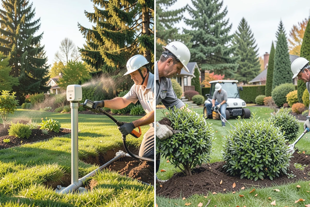 Privet Hedge Trimming in Des Moines, King County, WA - Set string lines or reference the existing formal shape