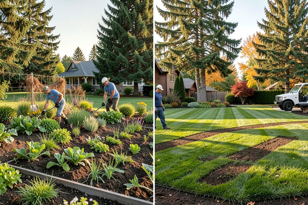 Privet Hedge Trimming in Gig Harbor, Pierce County, WA - Set string lines or reference the existing formal shape