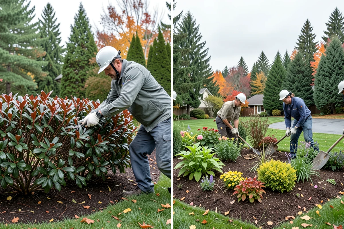 Privet Hedge Trimming in Maple Valley, King County, WA - Set string lines or reference the existing formal shape