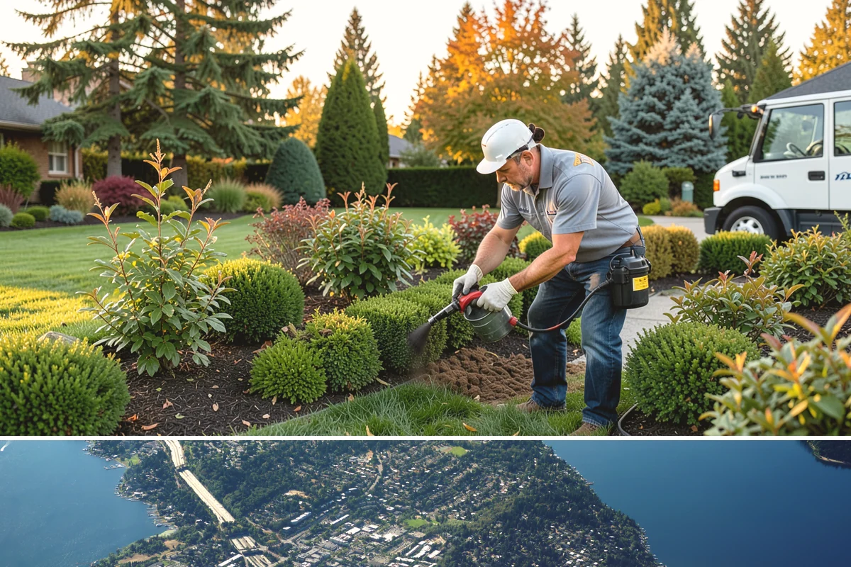 Privet Hedge Trimming in Mercer Island, King County, WA - Shear in late spring, mid-summer, and early fall to hold crisp lines through the growing season.