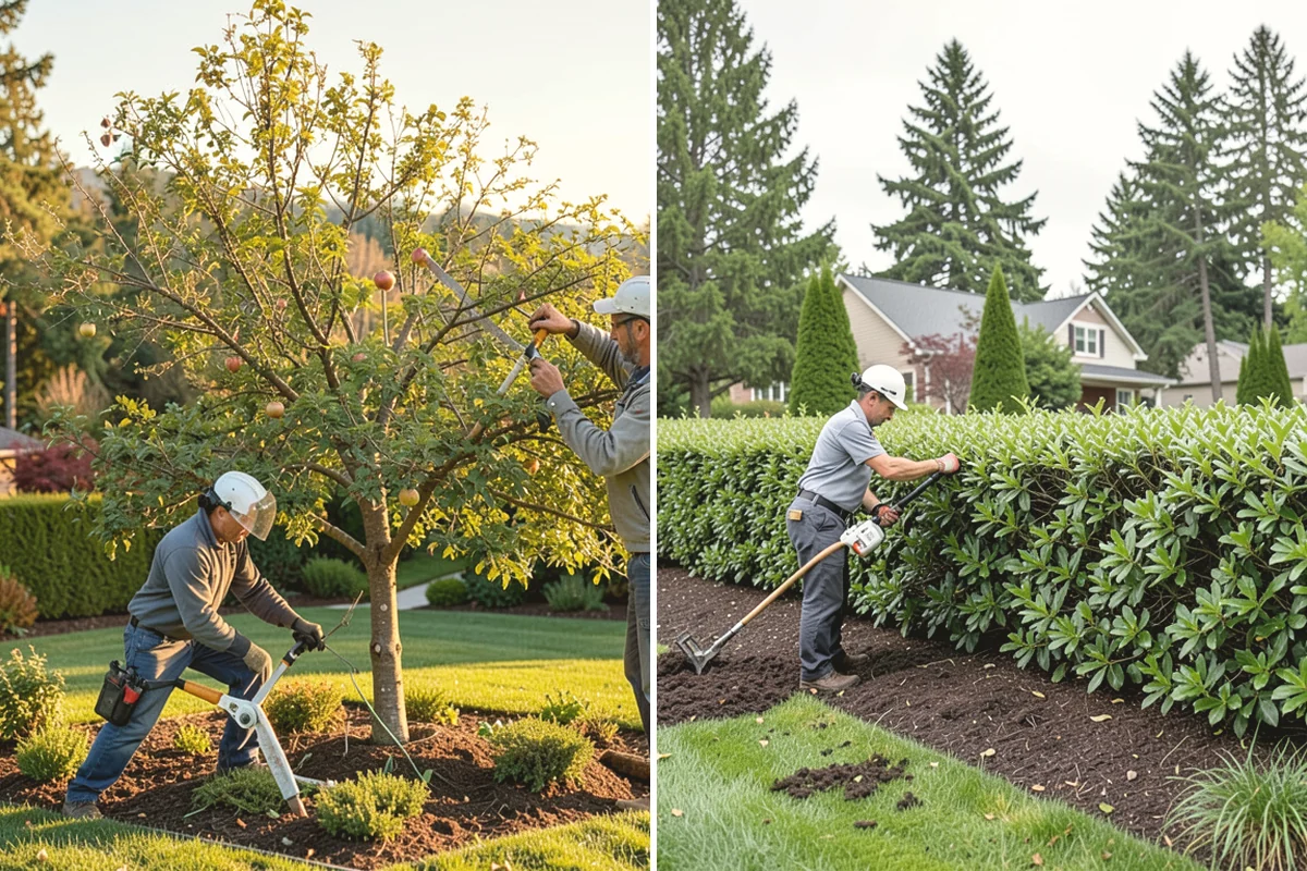 Privet Hedge Trimming in Mukilteo, Snohomish County, WA - Set string lines or reference the existing formal shape