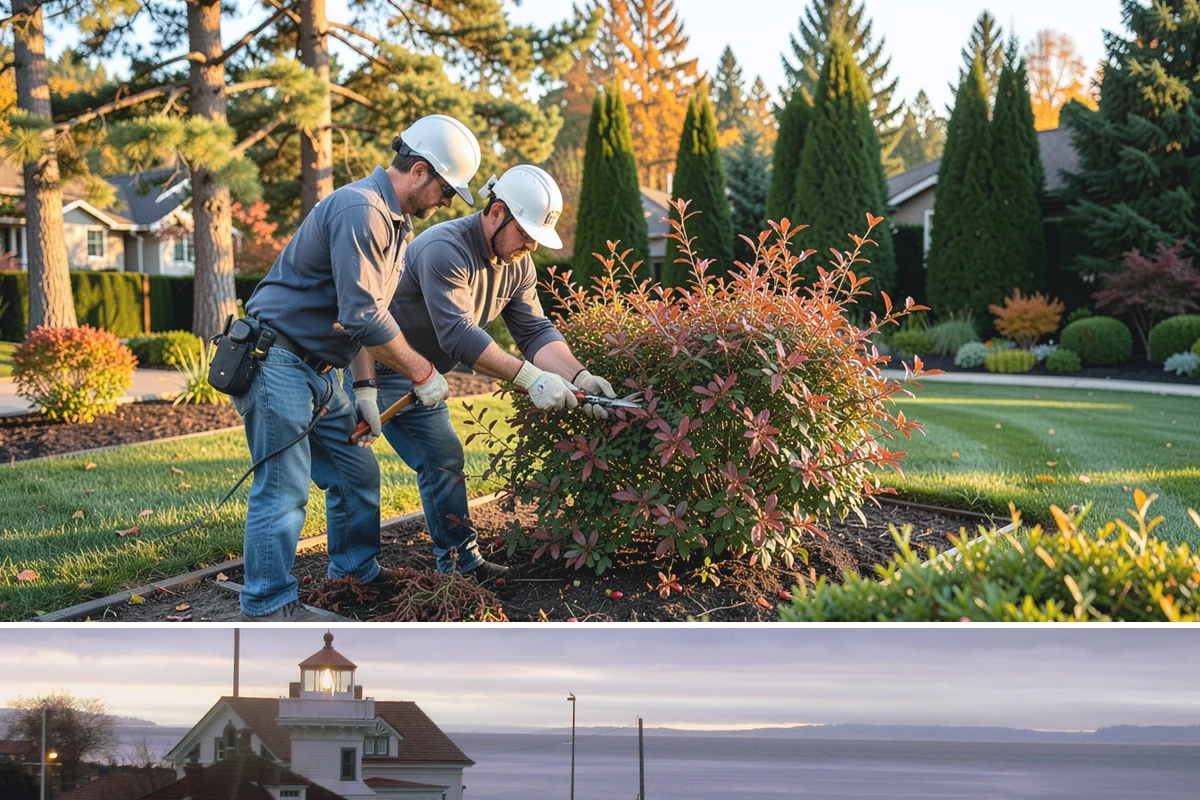 Privet Hedge Trimming in Mukilteo, Snohomish County, WA - Shear in late spring, mid-summer, and early fall to hold crisp lines through the growing season.