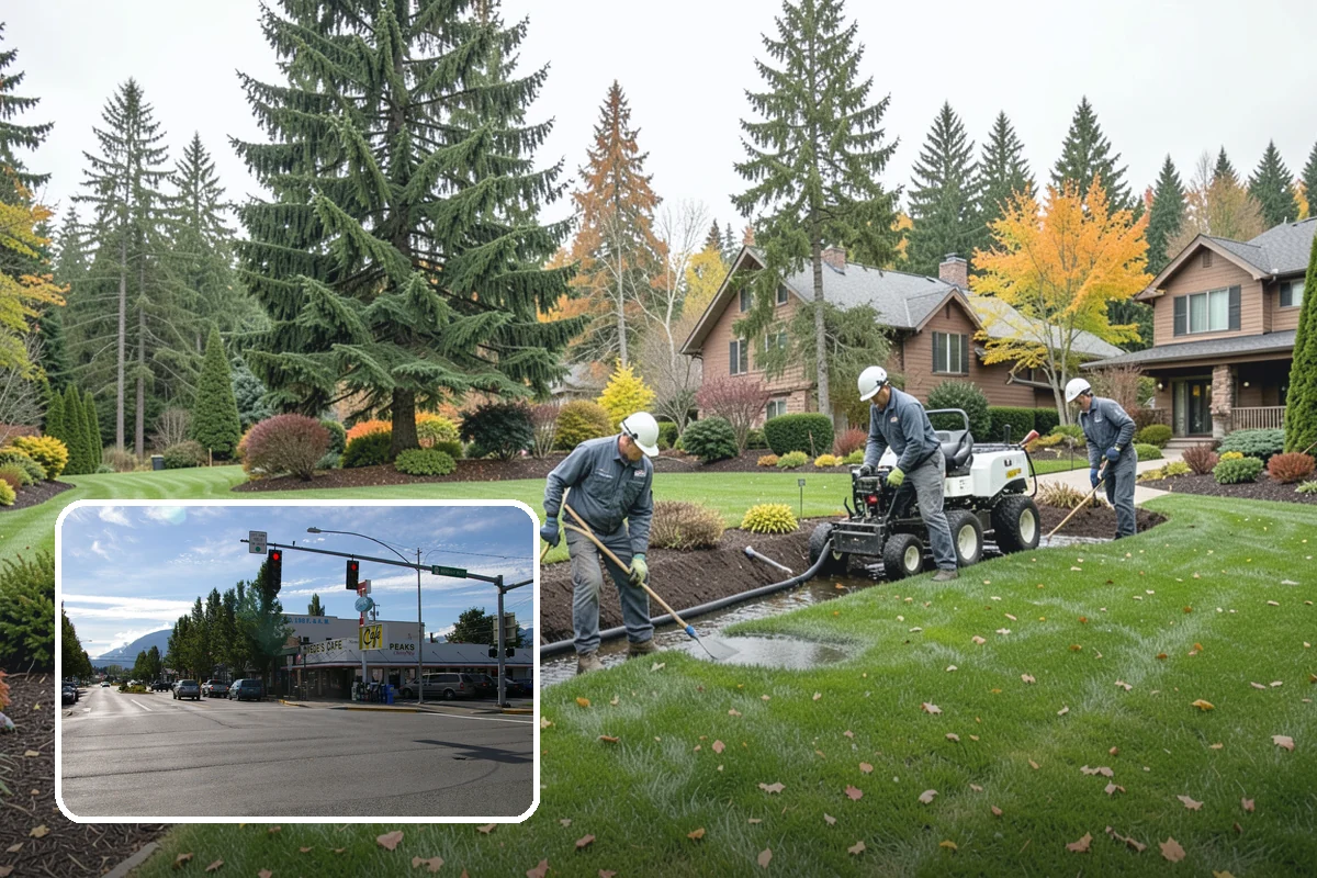 Privet Hedge Trimming in North Bend, King County, WA - Delivers crisp, formal geometric lines