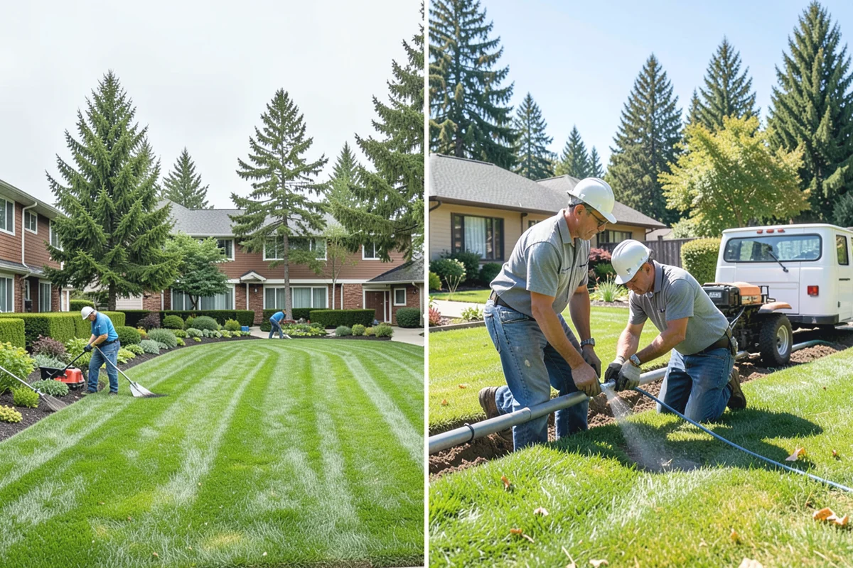 Privet Hedge Trimming in Renton, King County, WA - Set string lines or reference the existing formal shape
