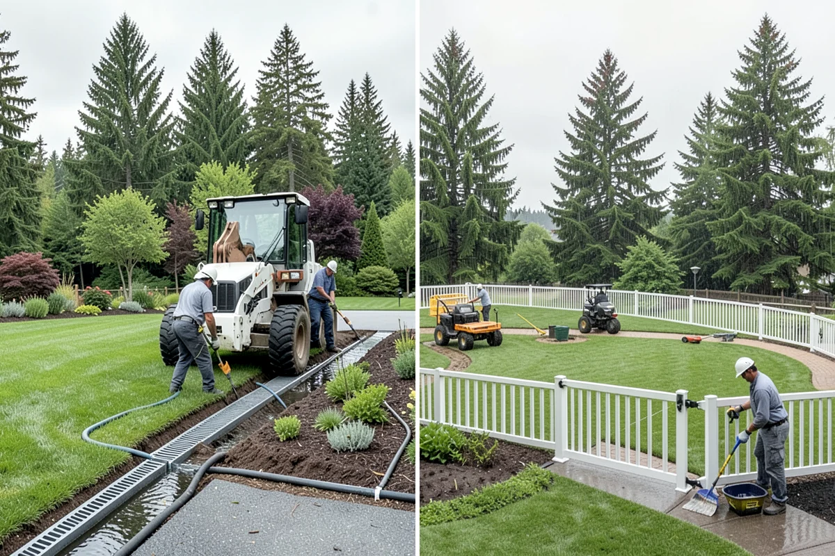 Privet Hedge Trimming in Shoreline, King County, WA - Set string lines or reference the existing formal shape