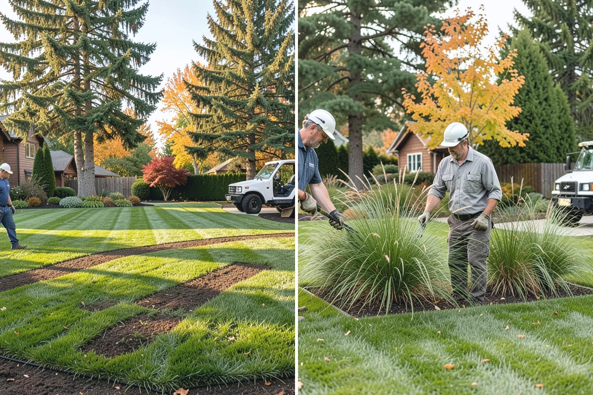 Privet Hedge Trimming in South Prairie, Pierce County, WA - Set string lines or reference the existing formal shape