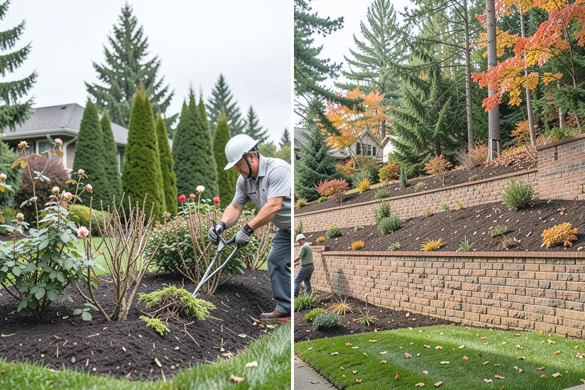 Privet Hedge Trimming in Woodinville, King County, WA - Set string lines or reference the existing formal shape