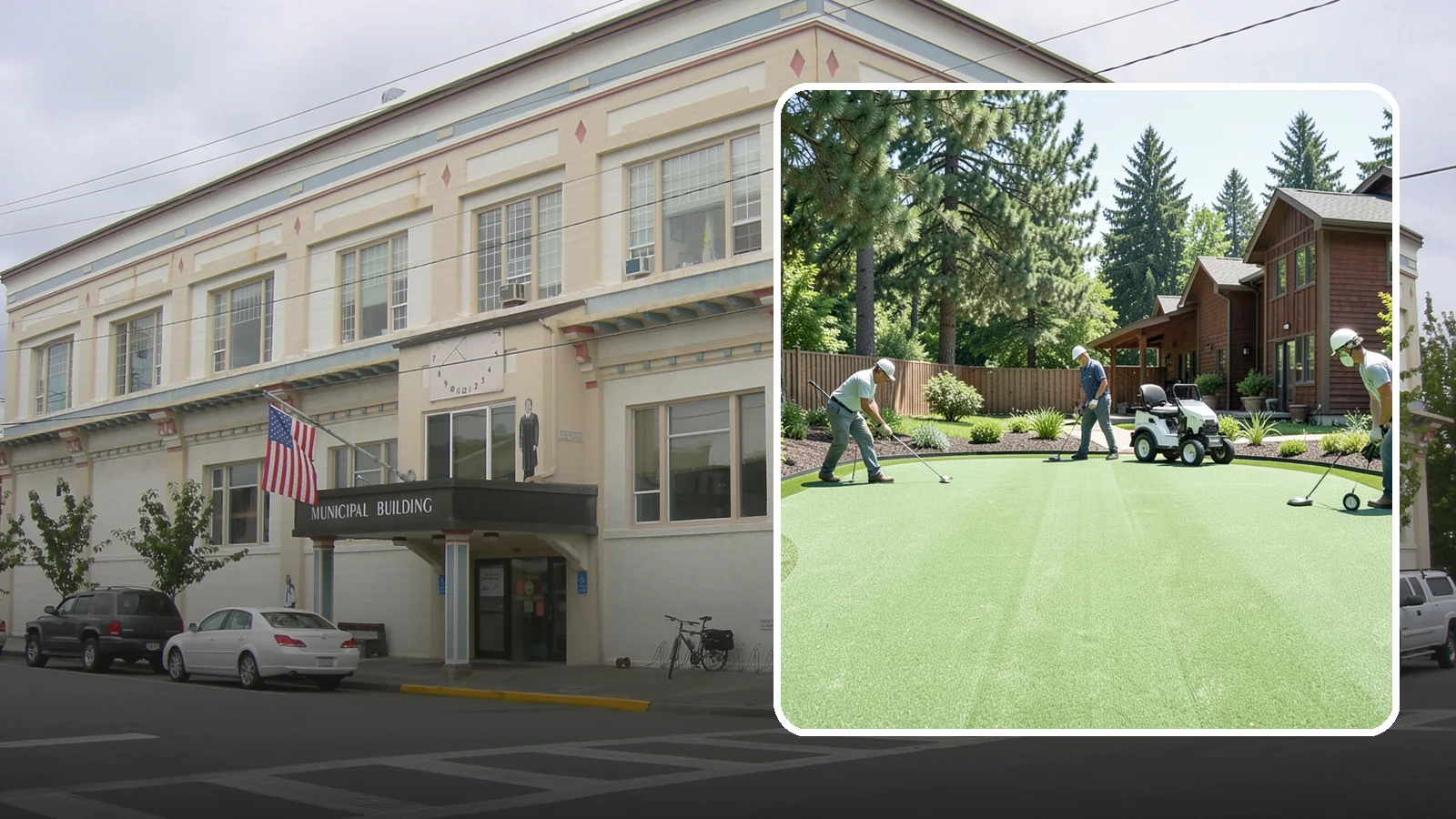 Putting Green Installation in Anacortes, Skagit County, WA - Custom backyard putting greens with true roll and realistic speed to practice your short game at home.
