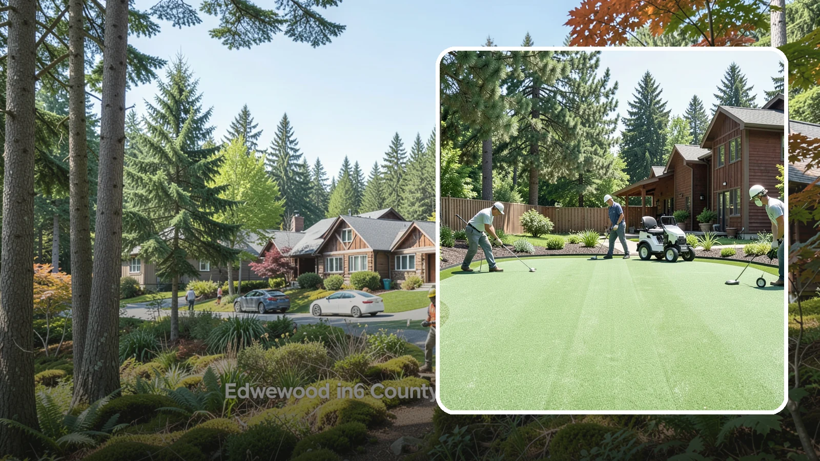 Putting Green Installation in Edgewood, Pierce County, WA - Custom backyard putting greens with true roll and realistic speed to practice your short game at home.