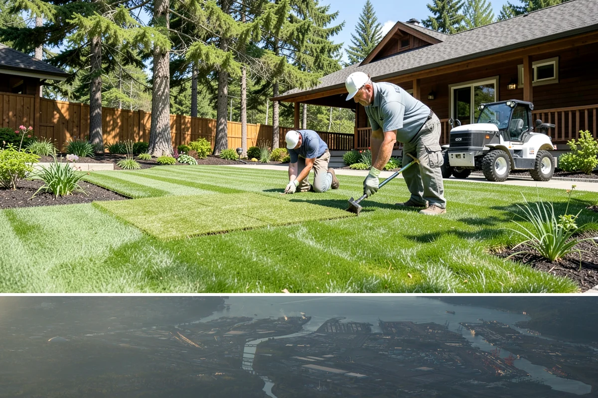 Putting Green Installation in Fife, Pierce County, WA - Can be installed year-round.