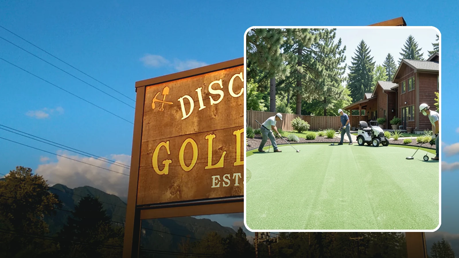 Putting Green Installation in Gold Bar, Snohomish County, WA - Custom backyard putting greens with true roll and realistic speed to practice your short game at home.