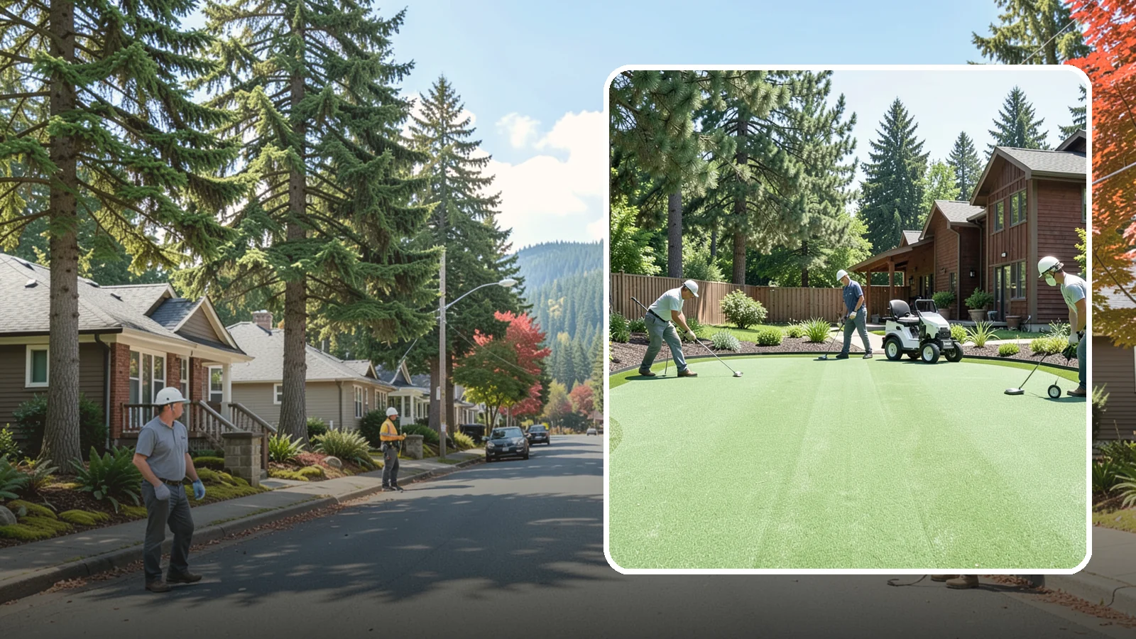 Putting Green Installation in Hunts Point, King County, WA - Custom backyard putting greens with true roll and realistic speed to practice your short game at home.