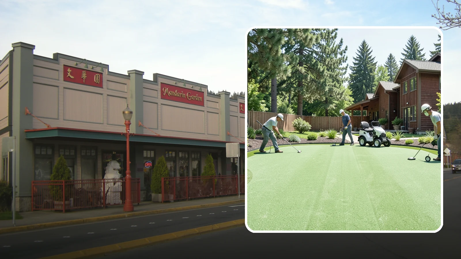 Putting Green Installation in Issaquah, King County, WA - Custom backyard putting greens with true roll and realistic speed to practice your short game at home.