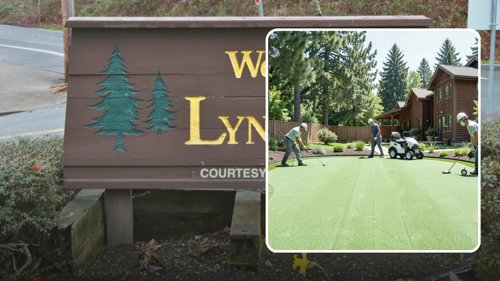 Putting Green Installation in Lynnwood, Snohomish County, WA - Custom backyard putting greens with true roll and realistic speed to practice your short game at home.