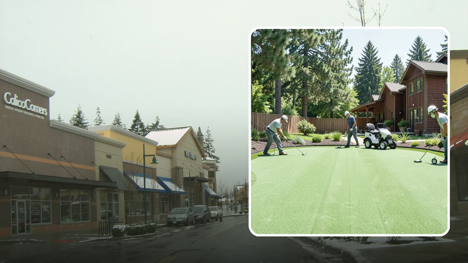 Putting Green Installation in Mill Creek, Snohomish County, WA - Custom backyard putting greens with true roll and realistic speed to practice your short game at home.