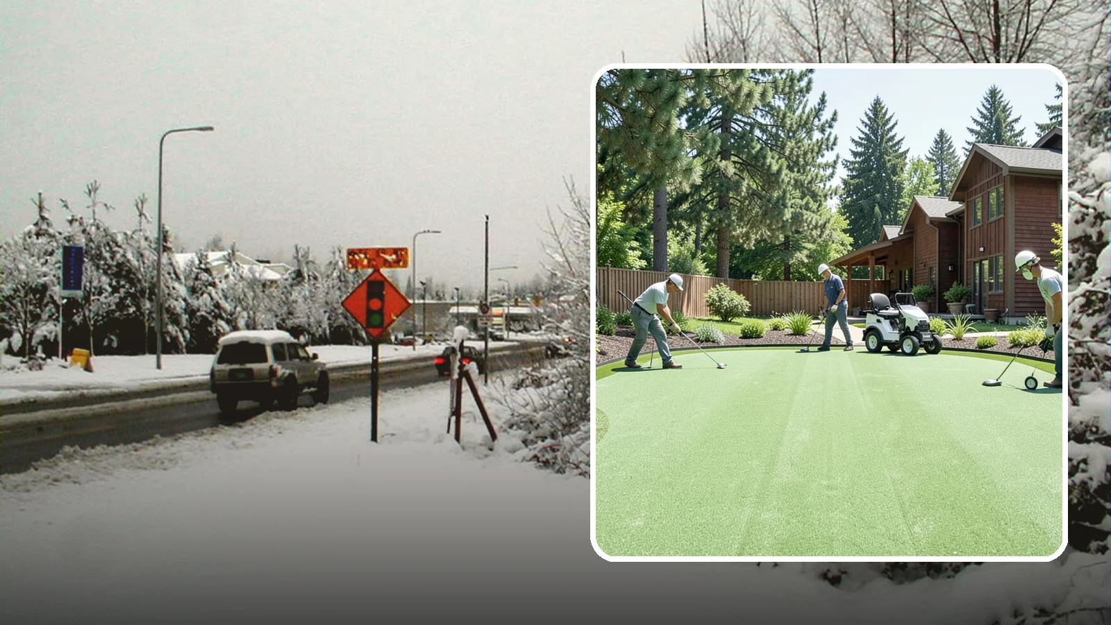 Putting Green Installation in Newcastle, King County, WA - Custom backyard putting greens with true roll and realistic speed to practice your short game at home.
