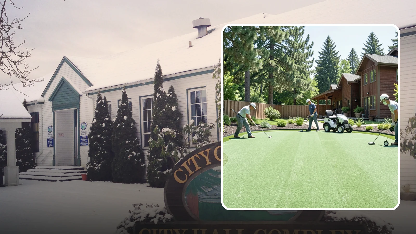 Putting Green Installation in Pacific, King County, WA - Custom backyard putting greens with true roll and realistic speed to practice your short game at home.