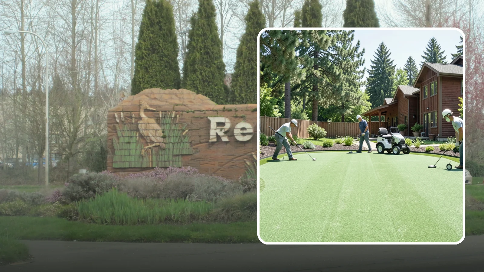 Putting Green Installation in Renton, King County, WA - Custom backyard putting greens with true roll and realistic speed to practice your short game at home.