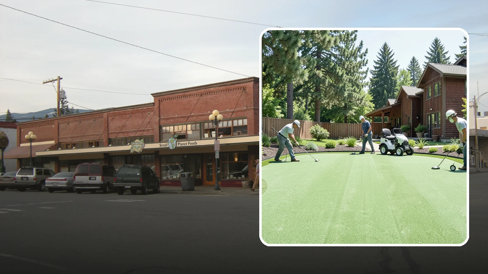 Putting Green Installation in Sedro-Woolley, Skagit County, WA - Custom backyard putting greens with true roll and realistic speed to practice your short game at home.