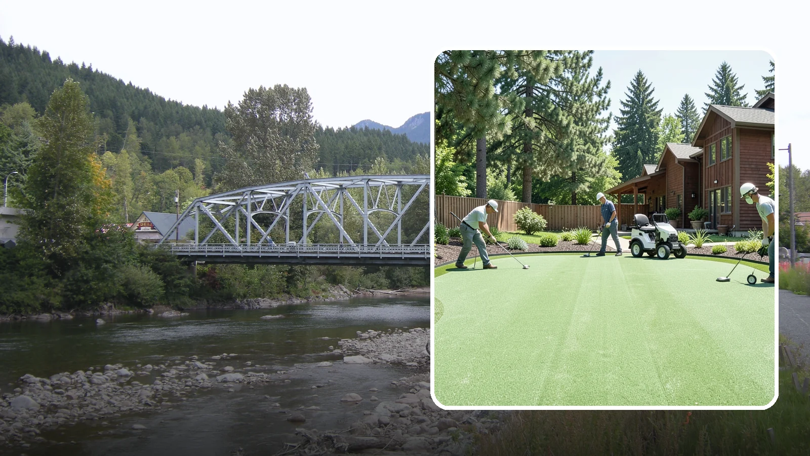 Putting Green Installation in Skykomish, King County, WA - Custom backyard putting greens with true roll and realistic speed to practice your short game at home.