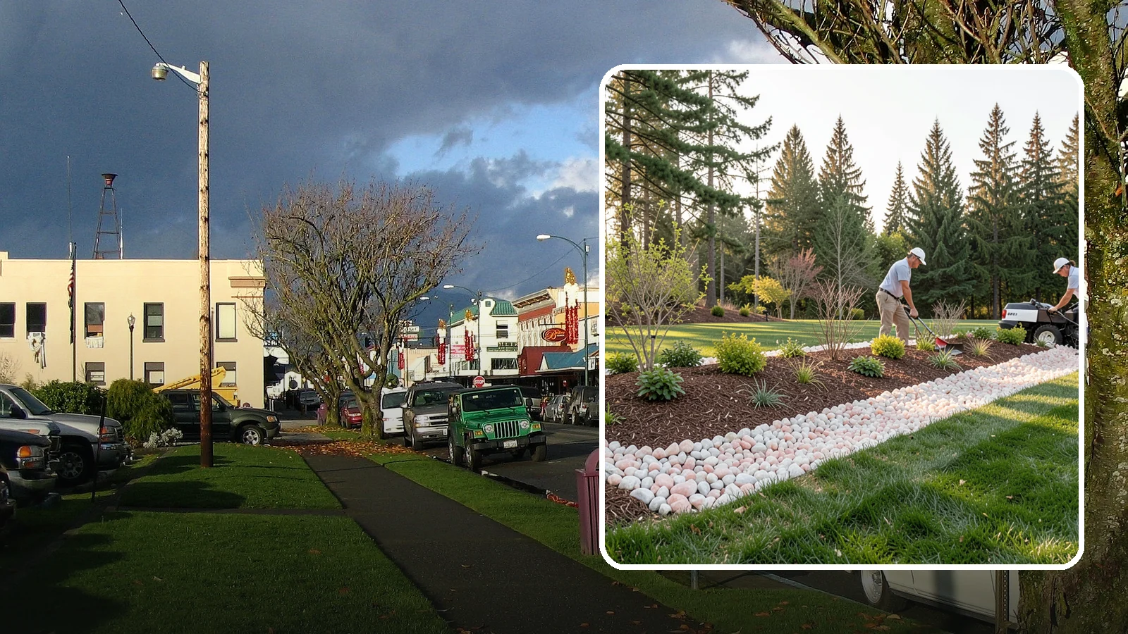 Quartz Rock Installation in Arlington, Snohomish County, WA - Bright, crystalline white-to-rose quartz that brings sparkle and upscale contrast to feature beds and borders.